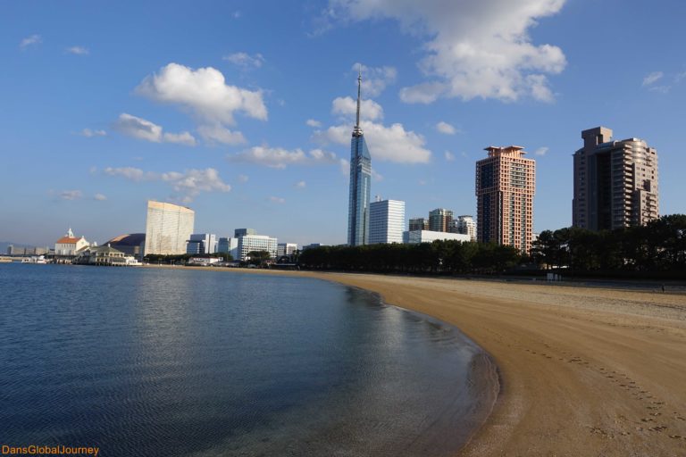 beach near Fukuoka Tower