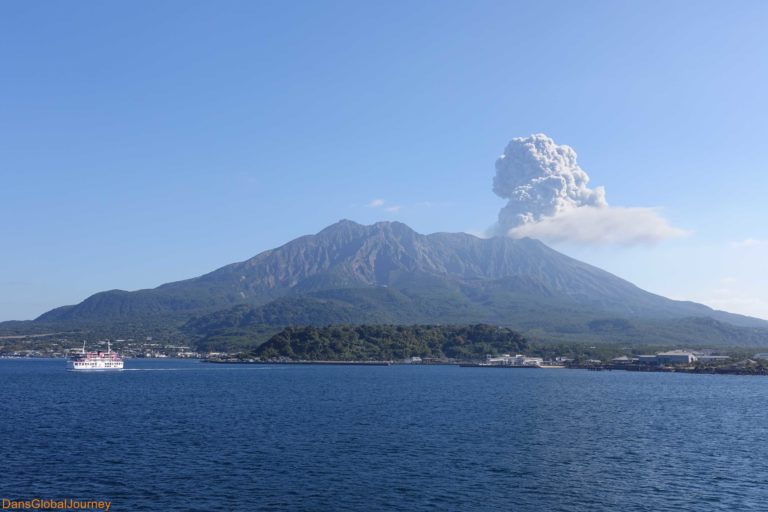 Sakurajima from the ferry