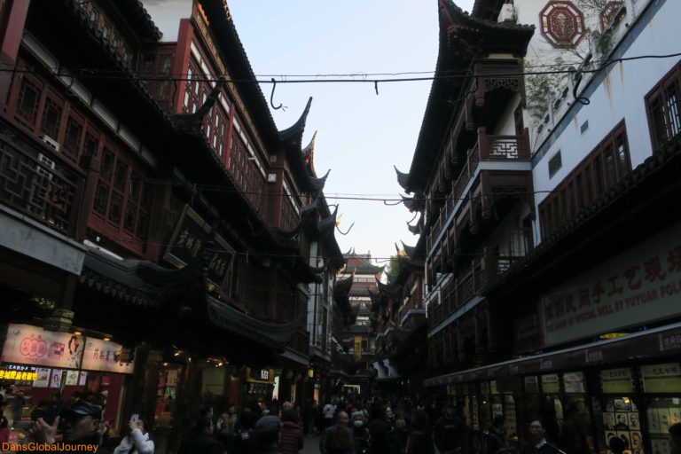 street scenery in Shanghai's old town