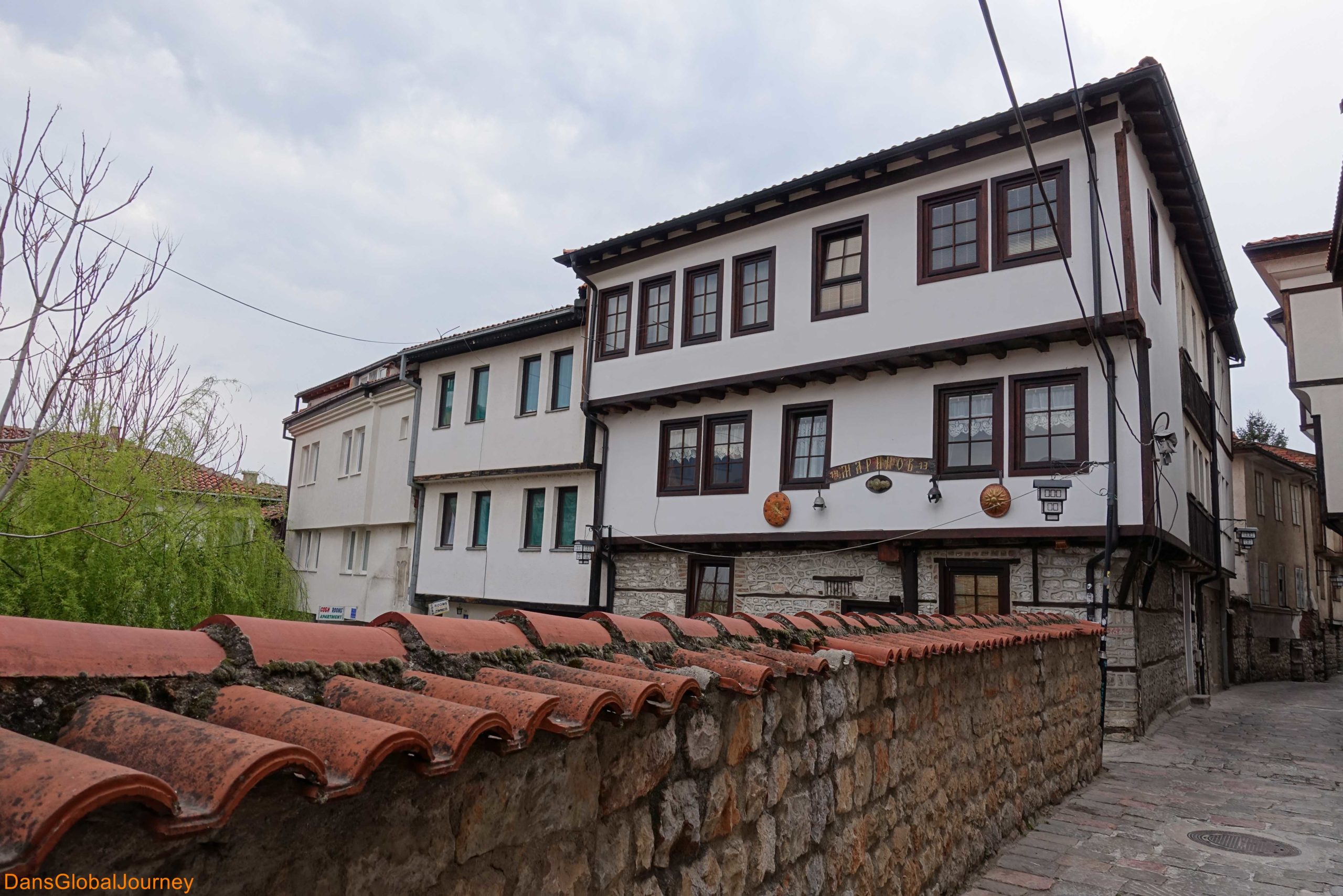 old houses in the old town of Ohrid