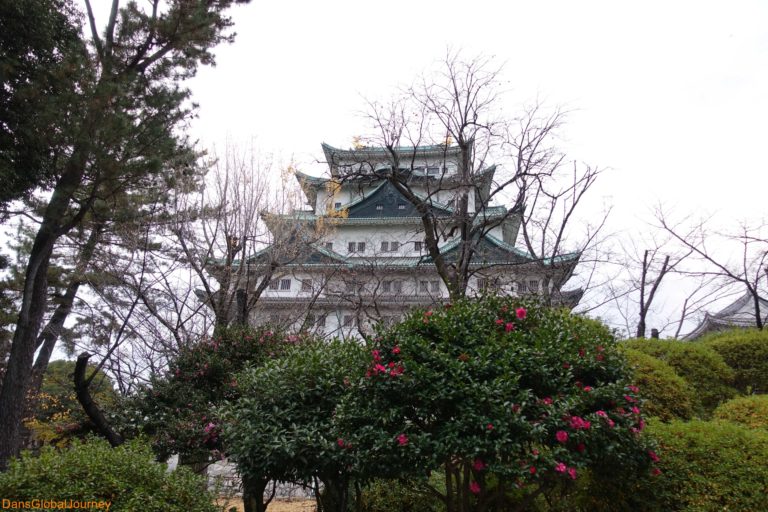 Nagoya Castle main keep at winter