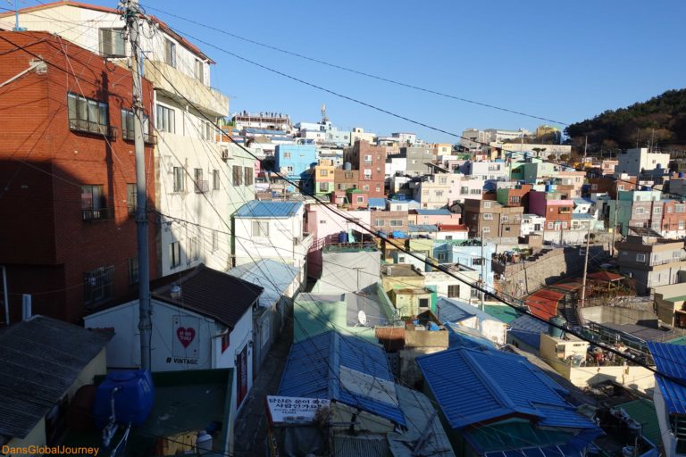 in the alleys of Gamcheon Culture Village