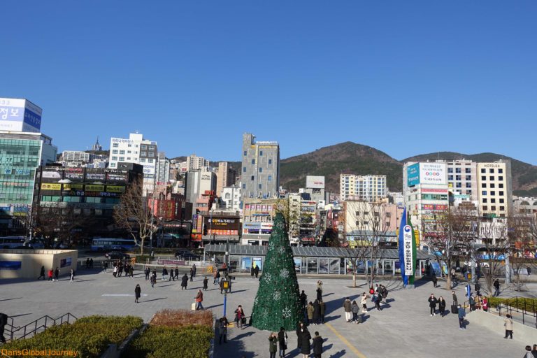 square next to Busan Train Station