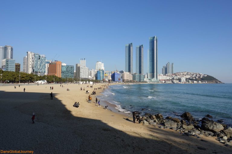 Haeundae Beach in winter